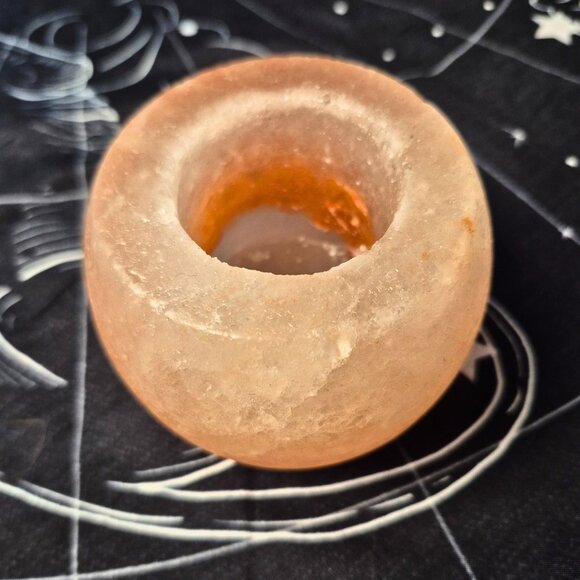 Himalayan Salt Candle Holders (Large) - Picture 1 of 5